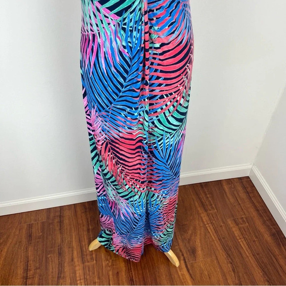 Tommy Bahama Maxi Multi Color Tropical Fern Print Sundress Dress Size S - Picture 4 of 8